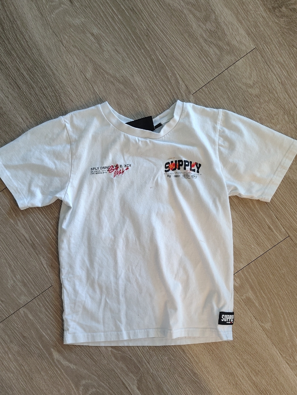 Supply Kids White Graphic Tee
